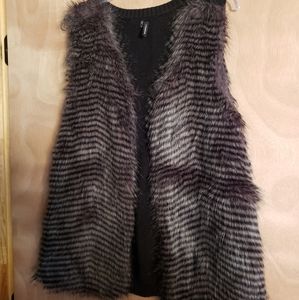 Faux fur vest